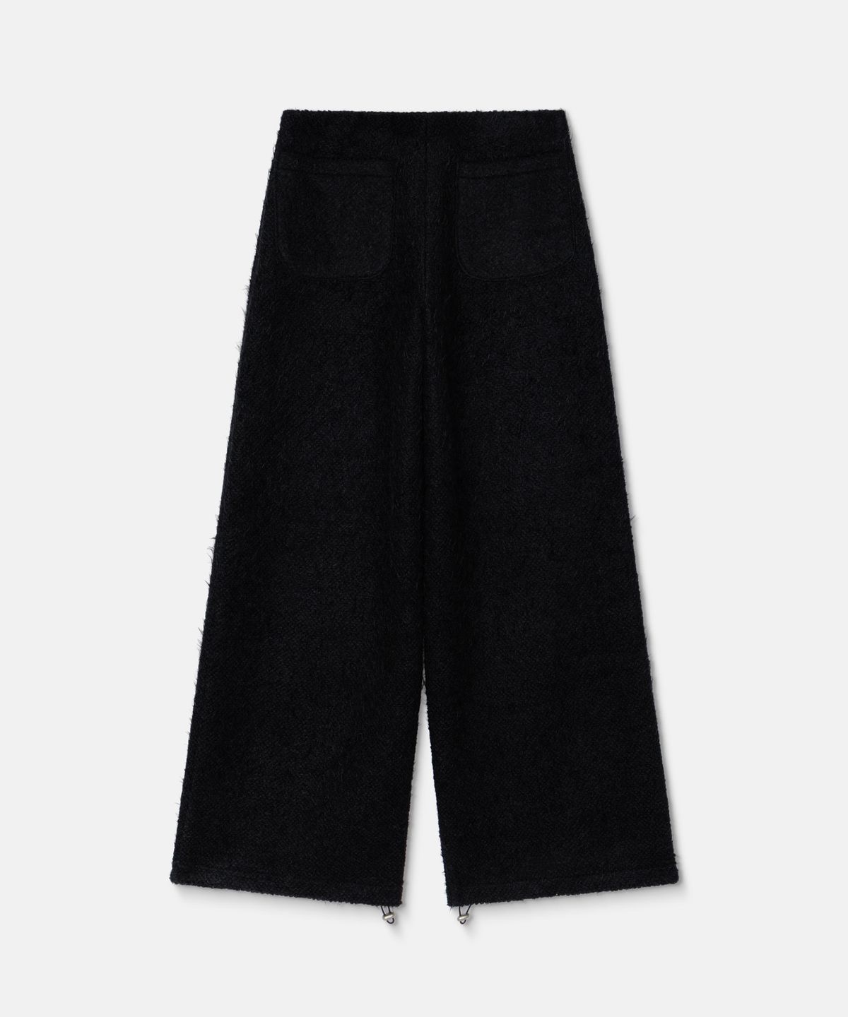 나체(NACHE) HAIRY WIDE PANTS BLACK