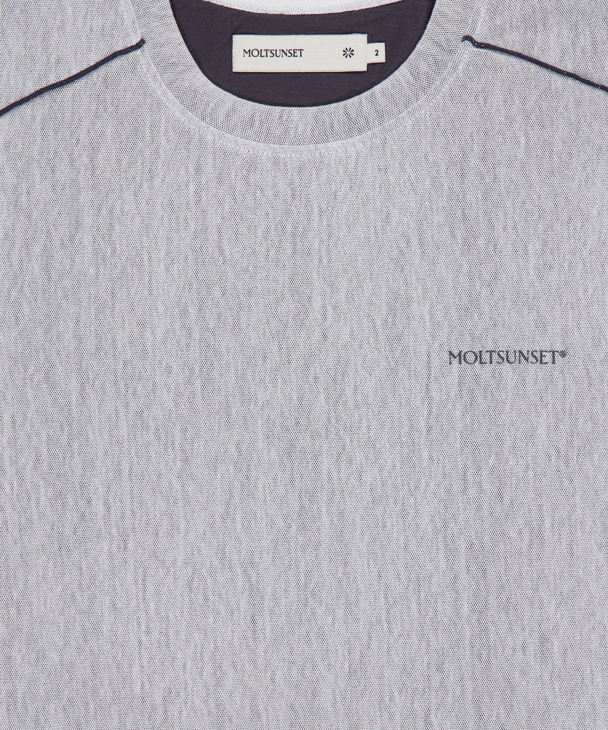 몰트선셋(MOLTSUNSET) Sheer Layered Long Sleeve - White
