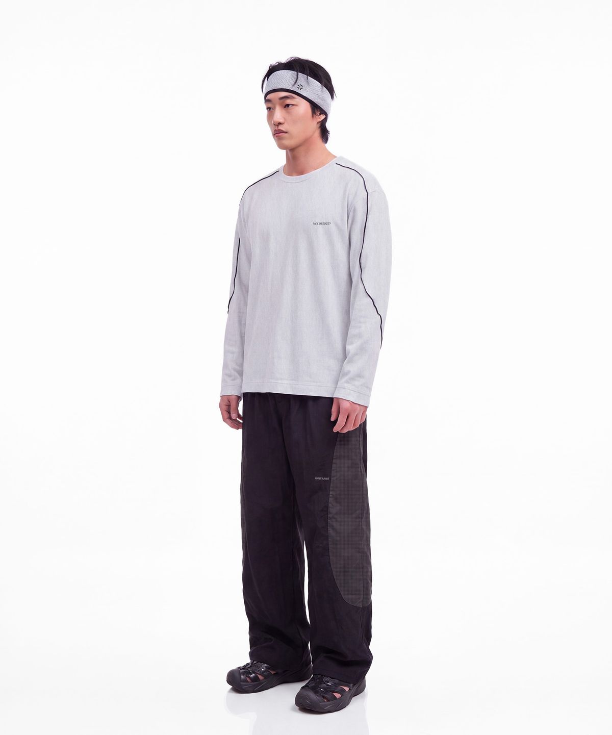 몰트선셋(MOLTSUNSET) Sheer Layered Long Sleeve - White