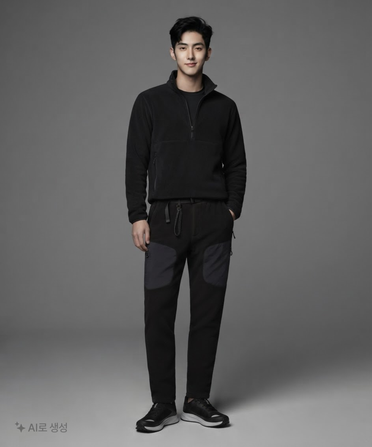 무신사 스탠다드(MUSINSA STANDARD) [시티 레저] 폴라 플리스 벨티드 팬츠 XL