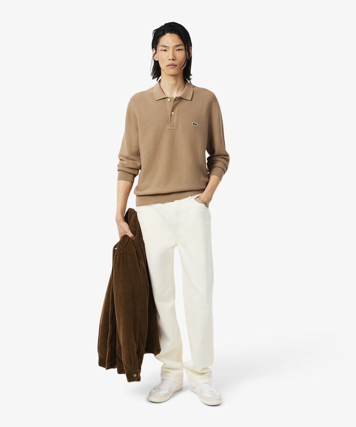라코스테(LACOSTE) 남성 링스링스 긴팔 스웨터 폴로셔츠 AH9904-56N SIX
