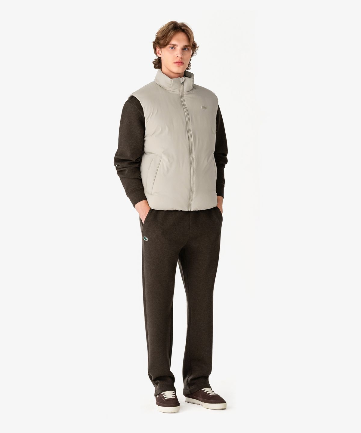 라코스테(LACOSTE) 남성 테크니컬 크루넥 스웻 셔츠 SH616E-56N DPD