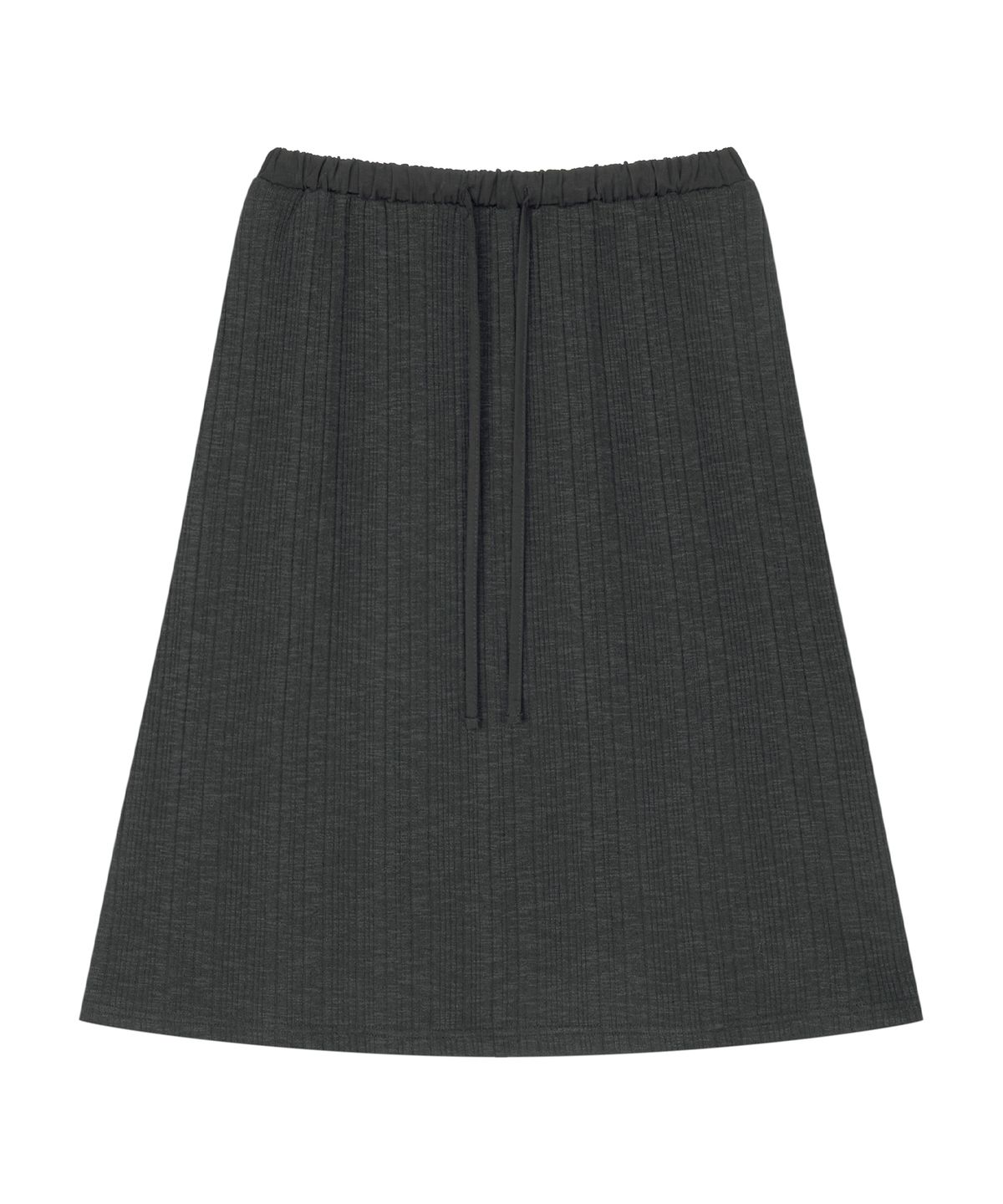 미드앤로우(MIDNLOW) Knit Banding Skirt (Black)