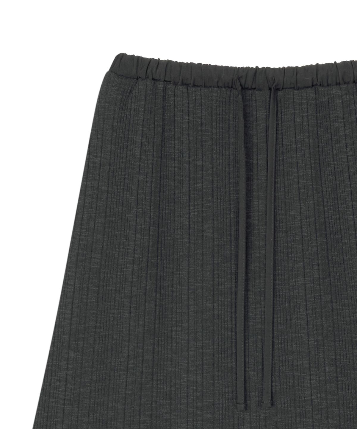 미드앤로우(MIDNLOW) Knit Banding Skirt (Black)