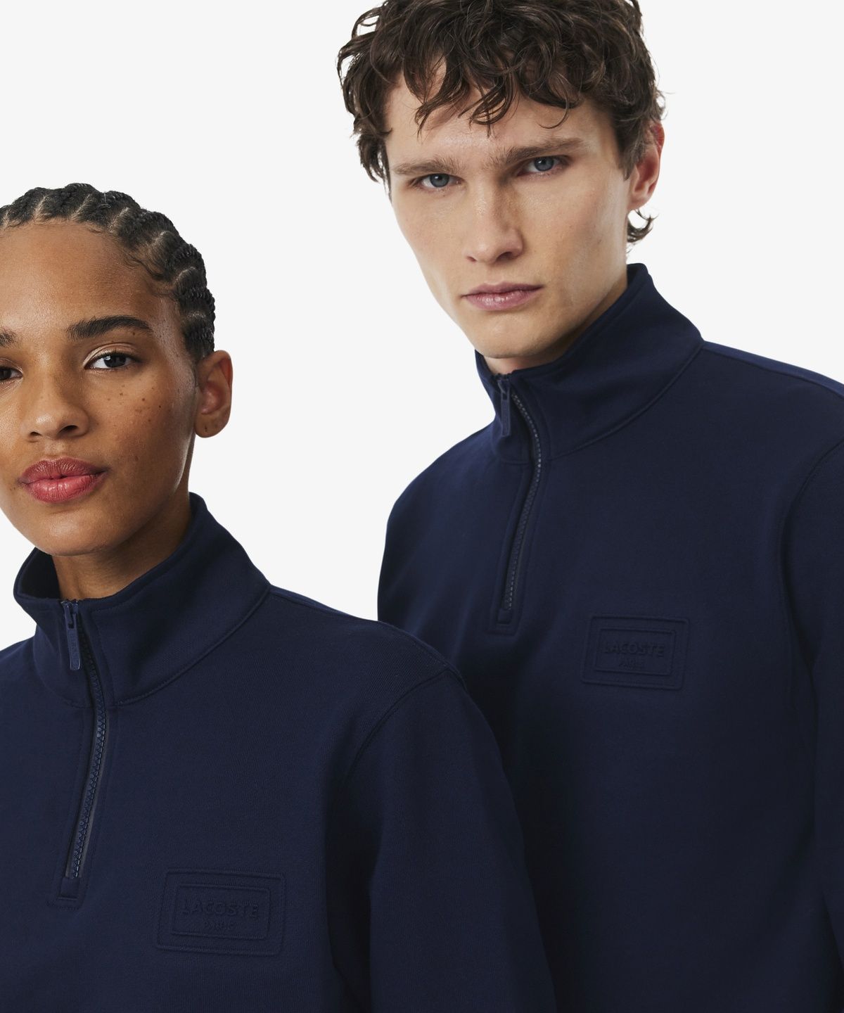 라코스테(LACOSTE) 남성 소프트 브랜딩 반집업 스웻셔츠 SH0784-56N 166