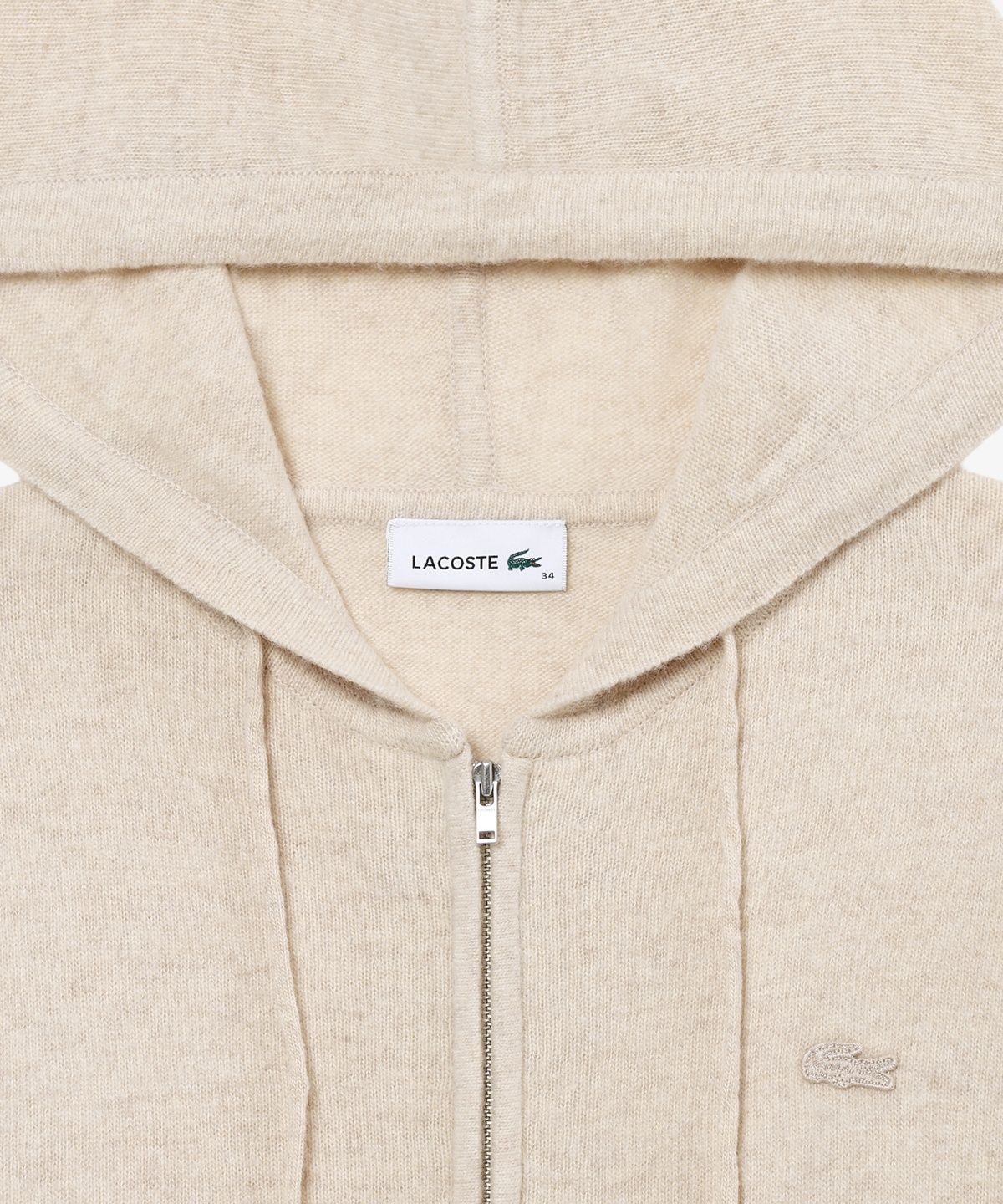 라코스테(LACOSTE) 여성 울 캐시미어 후드집업 스웨터 AF402E-56N S7G