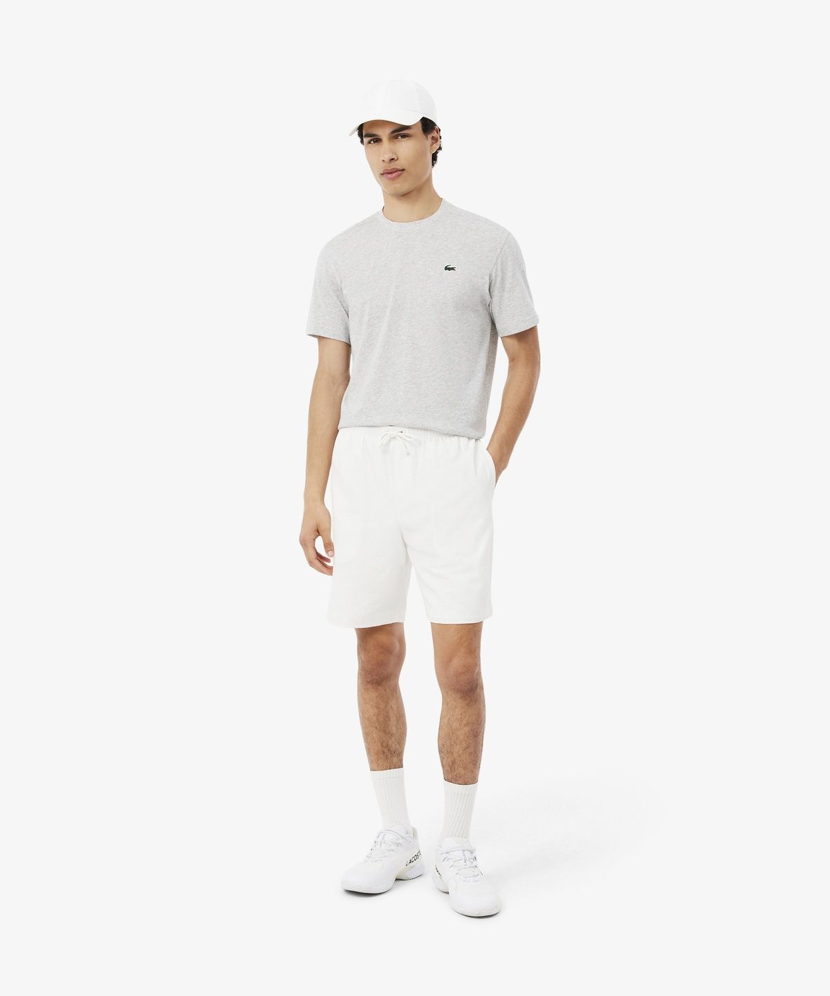 라코스테(LACOSTE) 남성 다이아몬드 타프타 트레이닝 캡 RK2662-56N 001