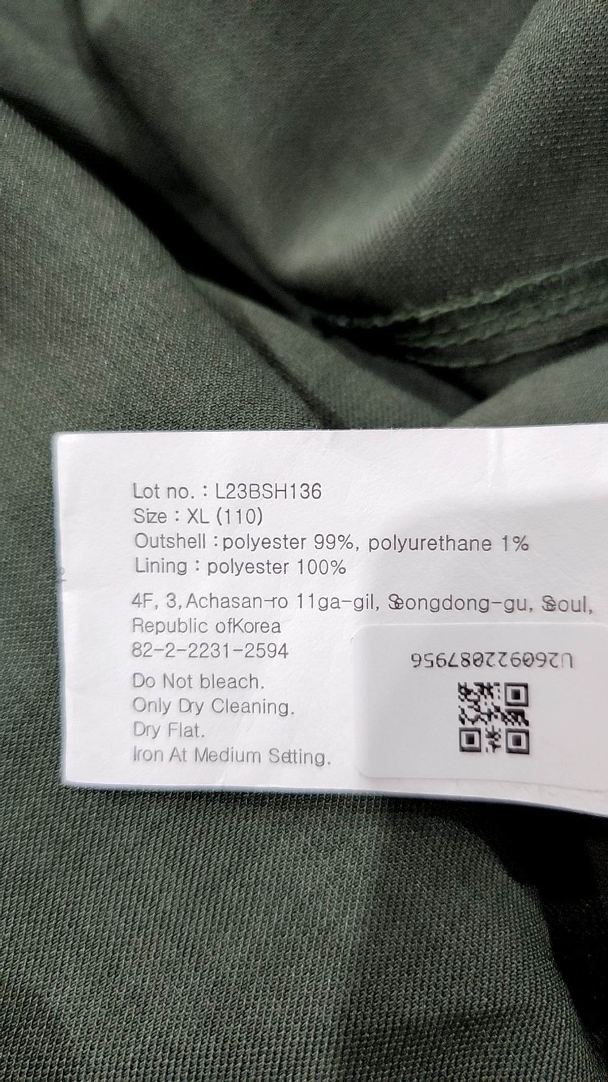 로드 존 그레이(LORD JOHN GREY) pull over s/s anorak XL