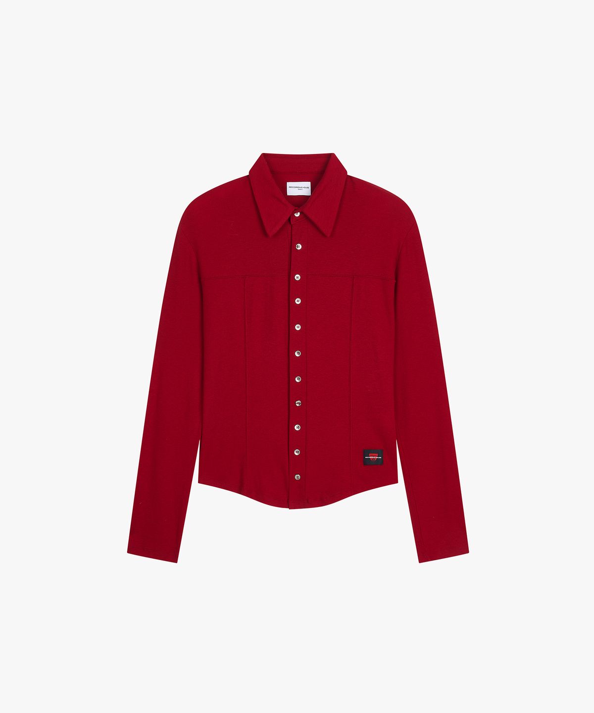 레코딩하우스(RECORDINGHOUSE) REC WOOL SLIM SHIRTS [RED]