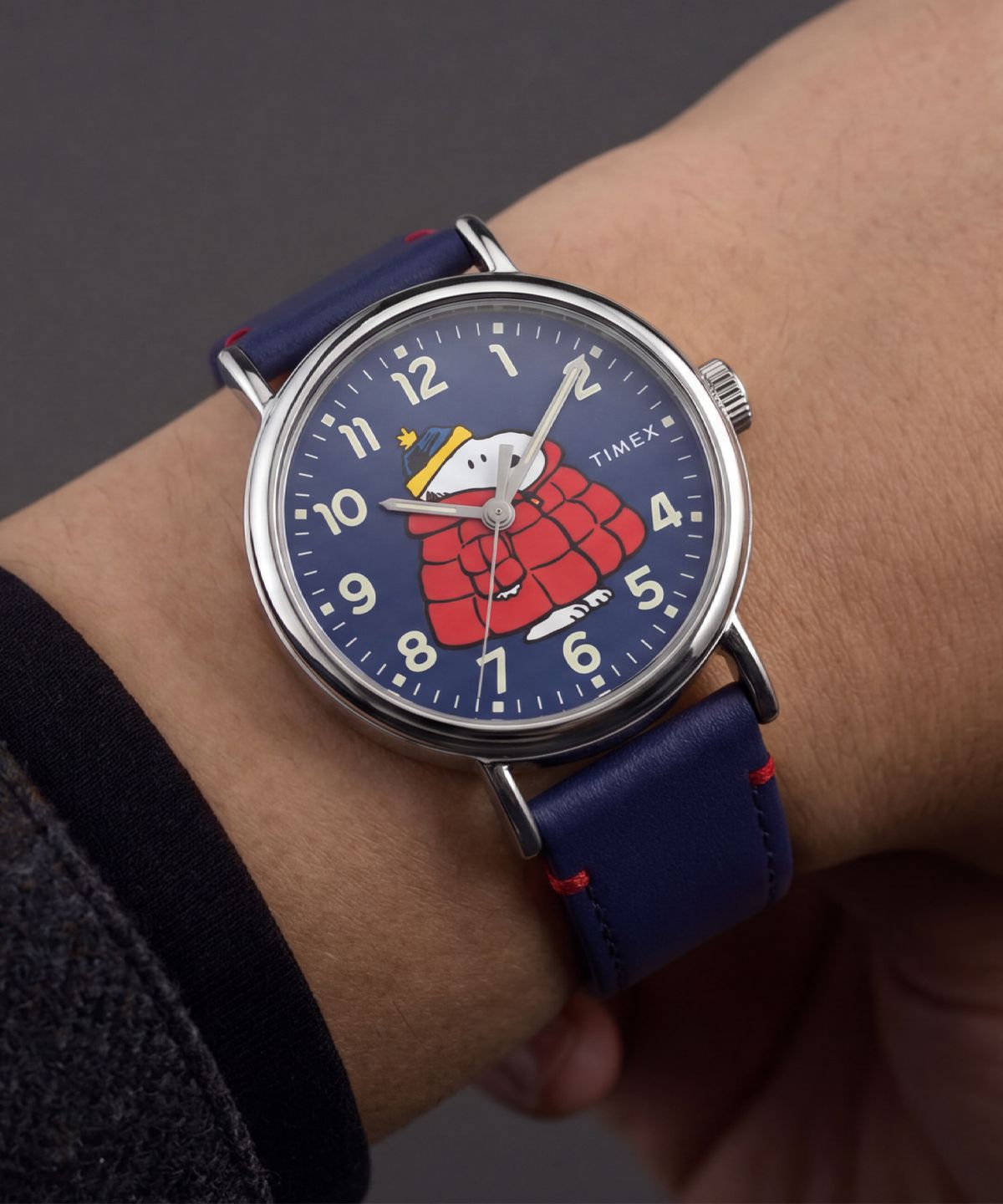 타이맥스(TIMEX) 타이맥스 x 피너츠 위켄더 겨울패딩 스누피 애니시계 40mm