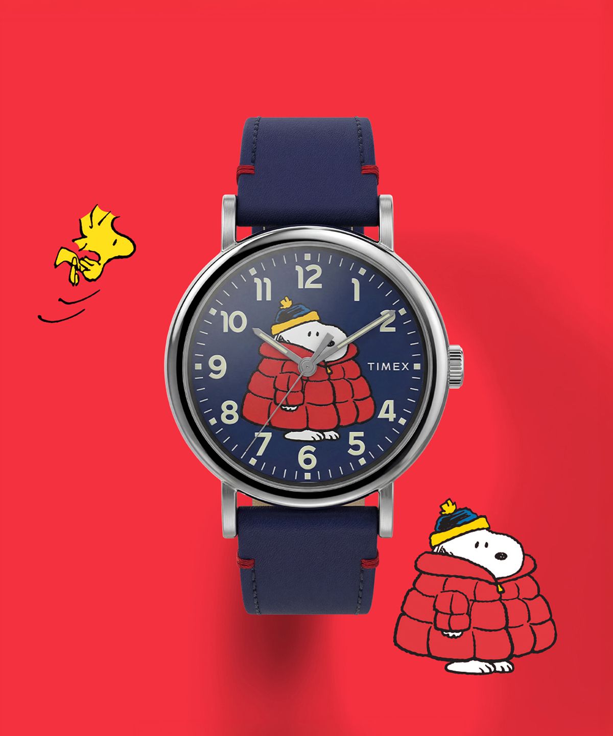 타이맥스(TIMEX) 타이맥스 x 피너츠 위켄더 겨울패딩 스누피 애니시계 40mm
