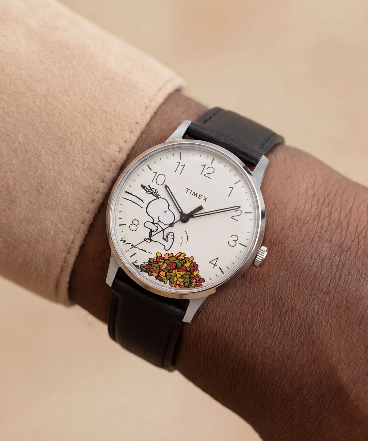 타이맥스(TIMEX) 타이맥스 x 피너츠 워터베리 클래식 스누피 가죽스트랩시계 40mm