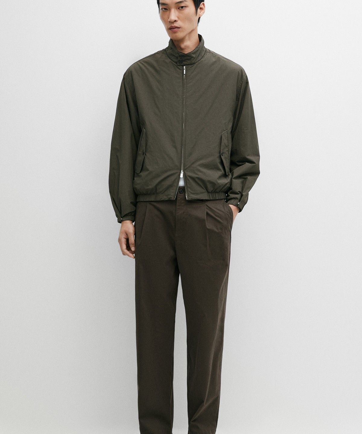 마시모두띠(MASSIMO DUTTI) 테크니컬 박시 핏 봄버 재킷