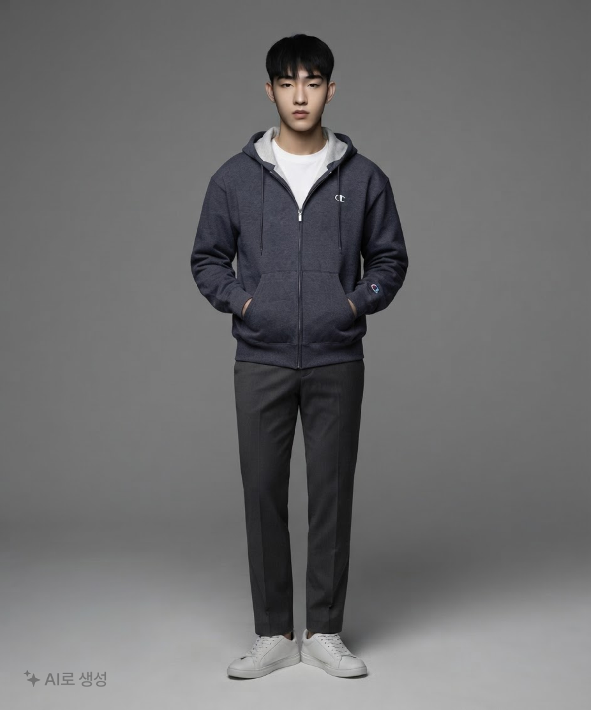 챔피온(CHAMPION) [챔피온] CHAMPION ECO FLEECE FZ  HOOD XXL