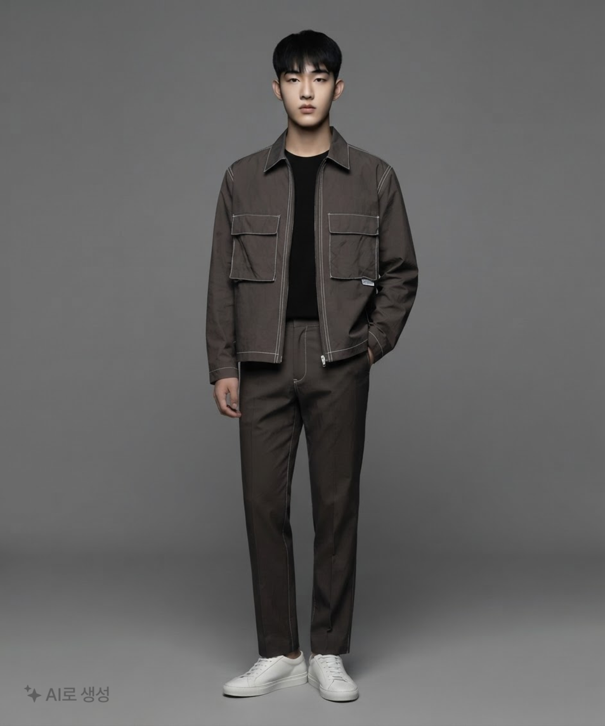 디스이즈네버댓(THISISNEVERTHAT) Contrast Stitch Jacket Sage S