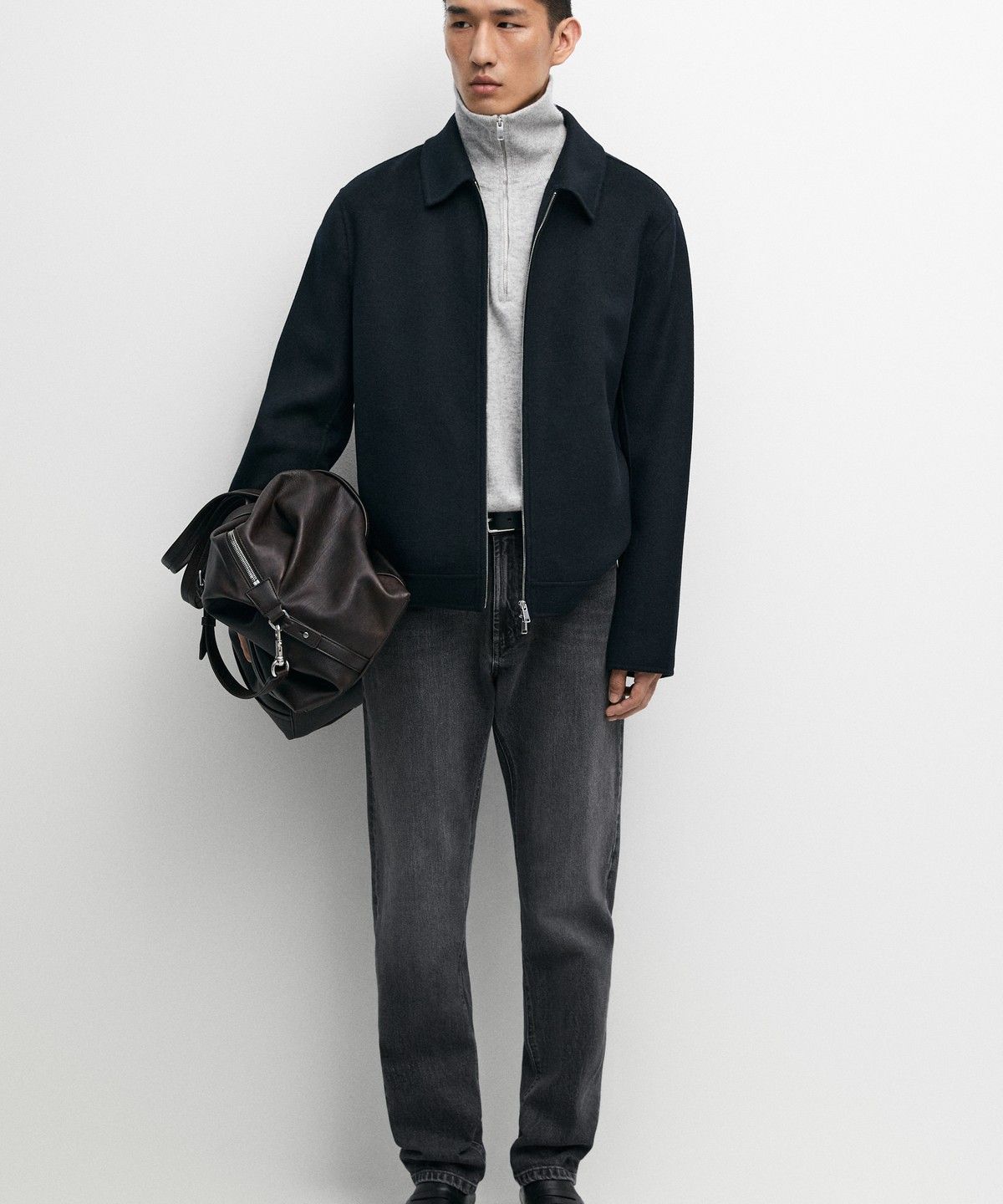 마시모두띠(MASSIMO DUTTI) 울 블렌드 더블 페이스 재킷