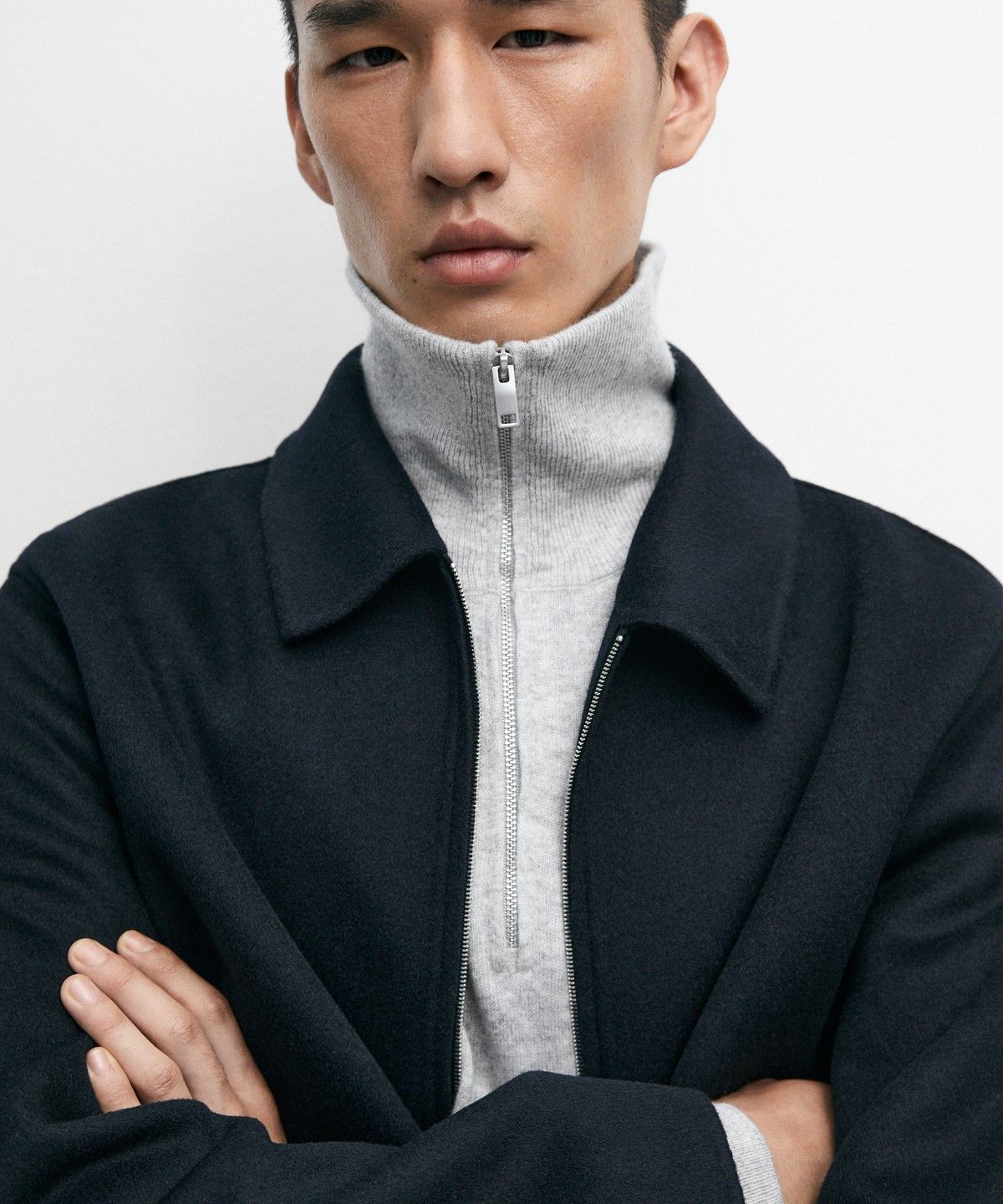 마시모두띠(MASSIMO DUTTI) 울 블렌드 더블 페이스 재킷