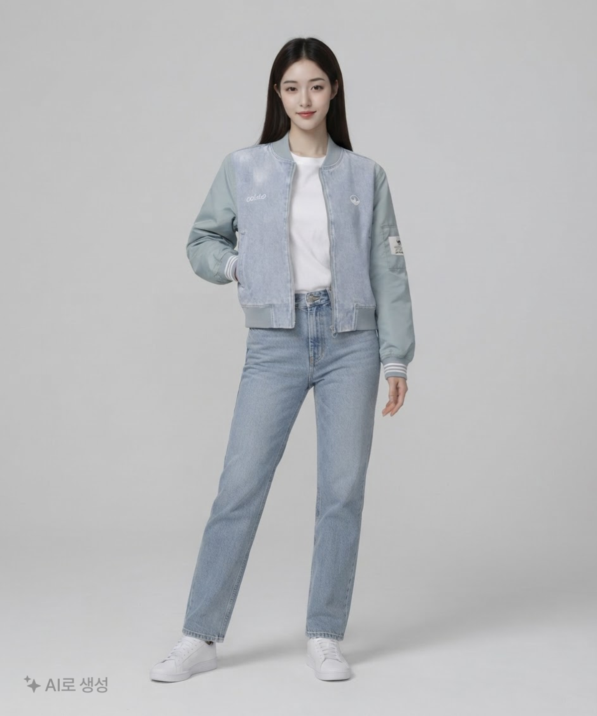 아디다스(ADIDAS) 컬리지에이트 데님 재킷 M