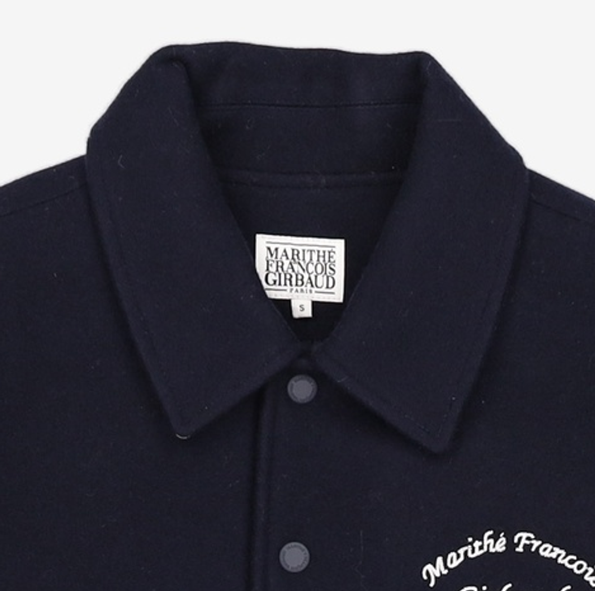 마리떼 프랑소와 저버(MARITHÉ + FRANҪOIS GIRBAUD) CHAIN LOGO VARSITY JACKET S