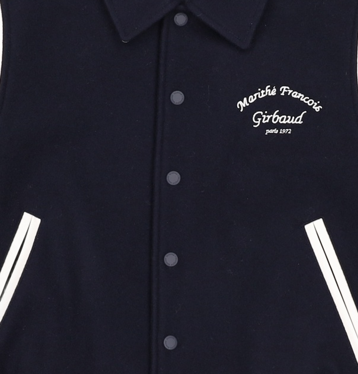 마리떼 프랑소와 저버(MARITHÉ + FRANҪOIS GIRBAUD) CHAIN LOGO VARSITY JACKET S
