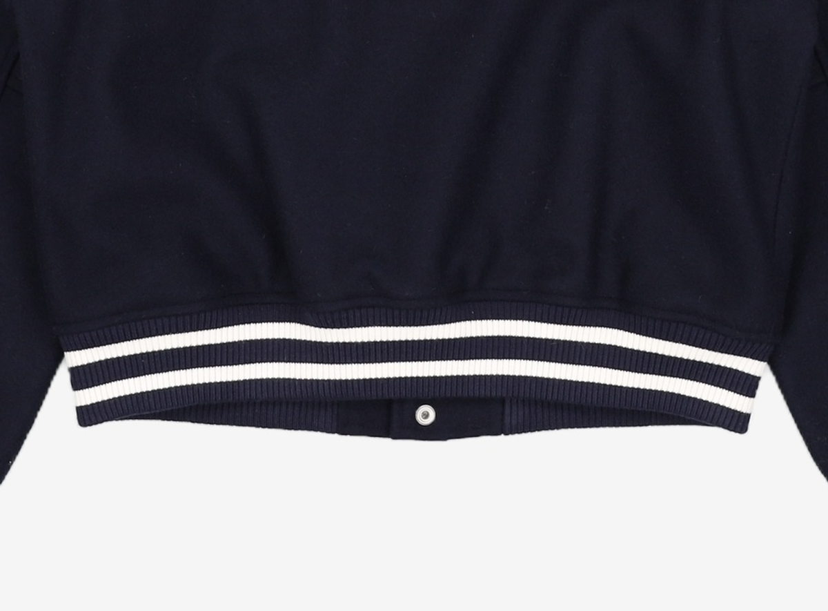 마리떼 프랑소와 저버(MARITHÉ + FRANҪOIS GIRBAUD) CHAIN LOGO VARSITY JACKET S