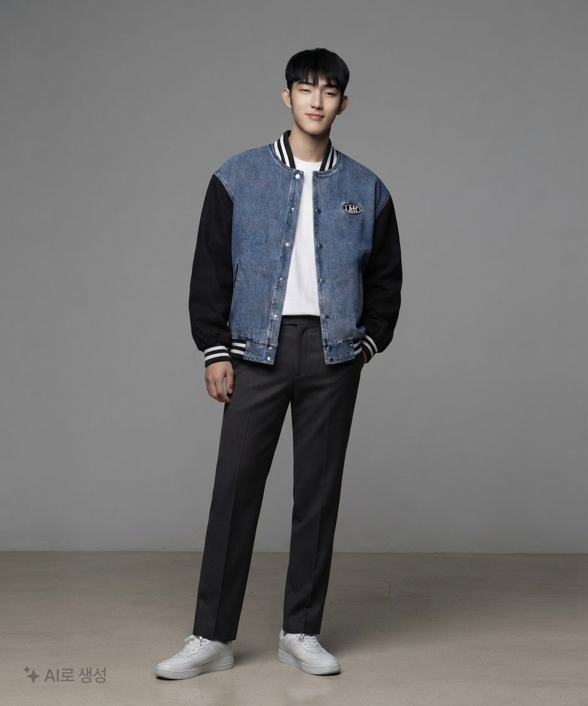 엘엠씨(LMC) LMC OVAL WASHED BASEBALL JACKET M