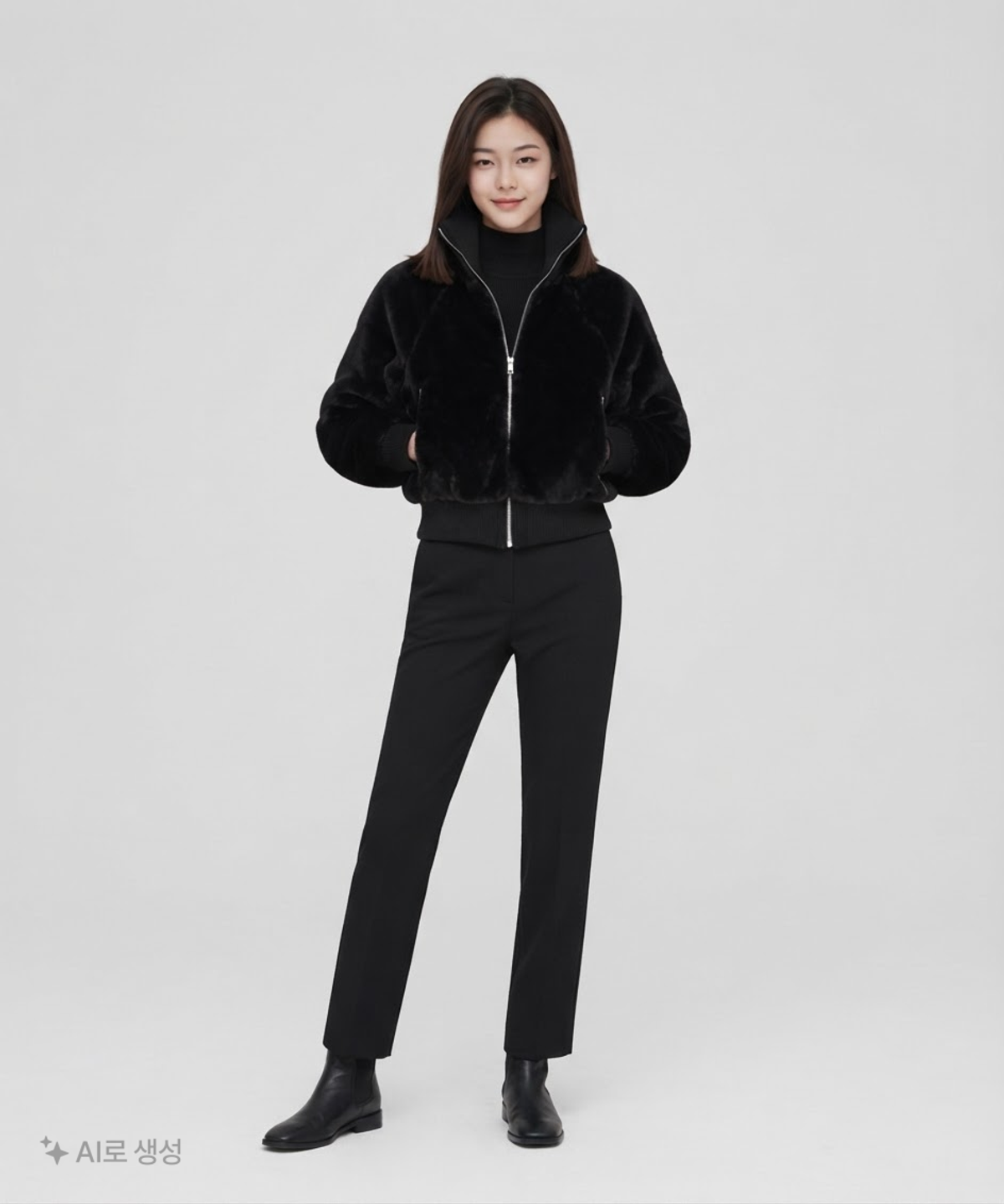게스(GUESS) 무스탕/퍼 XS