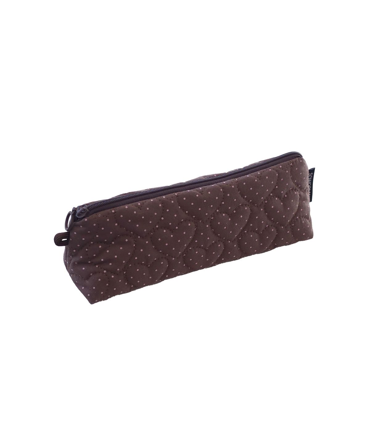 소월리안(SOWORLIAN) 삼각지퍼 펜슬파우치_쁘띠도트 Brownie
