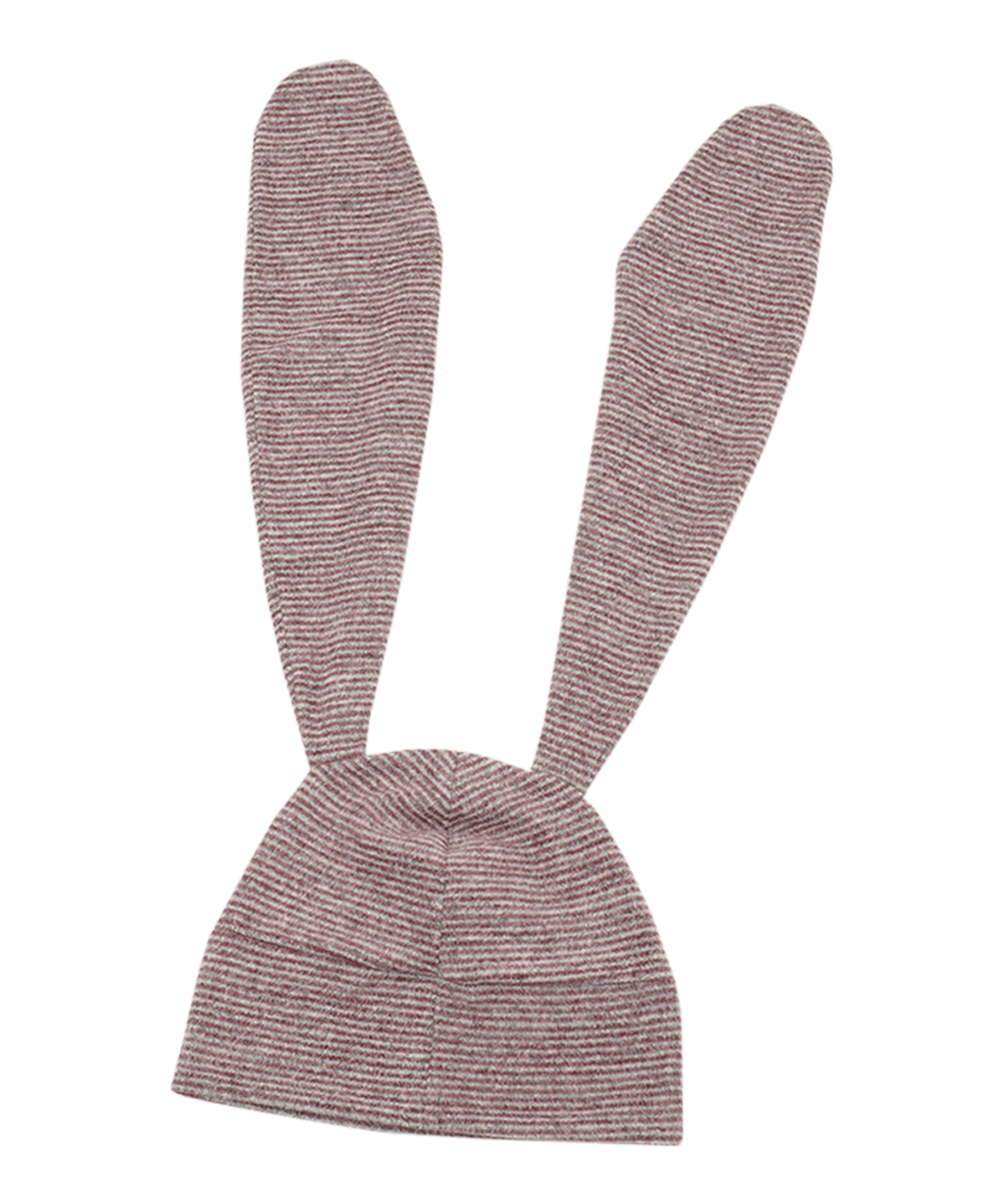 써넥트(SUNNECT) Striped Rabbit Beanie - Burgundy