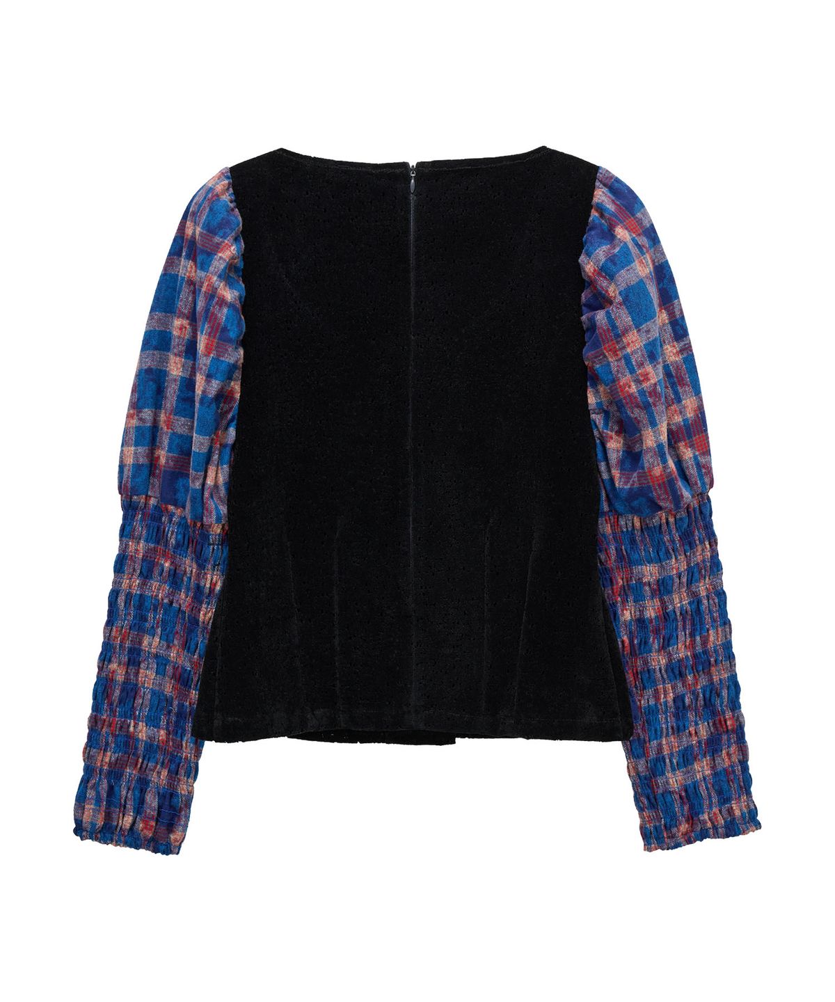 유쓰배쓰(YOUTHBATH) YB x xiuxiu Lace-Up Puff Blouse