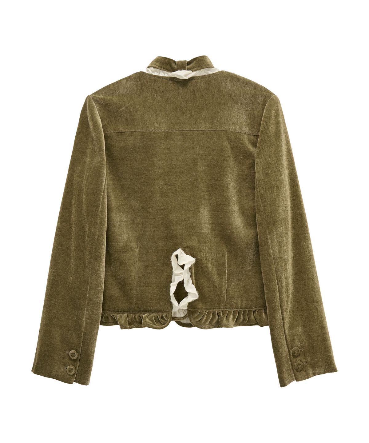 유쓰배쓰(YOUTHBATH) YB x xiuxiu Choker Velvet Jacket