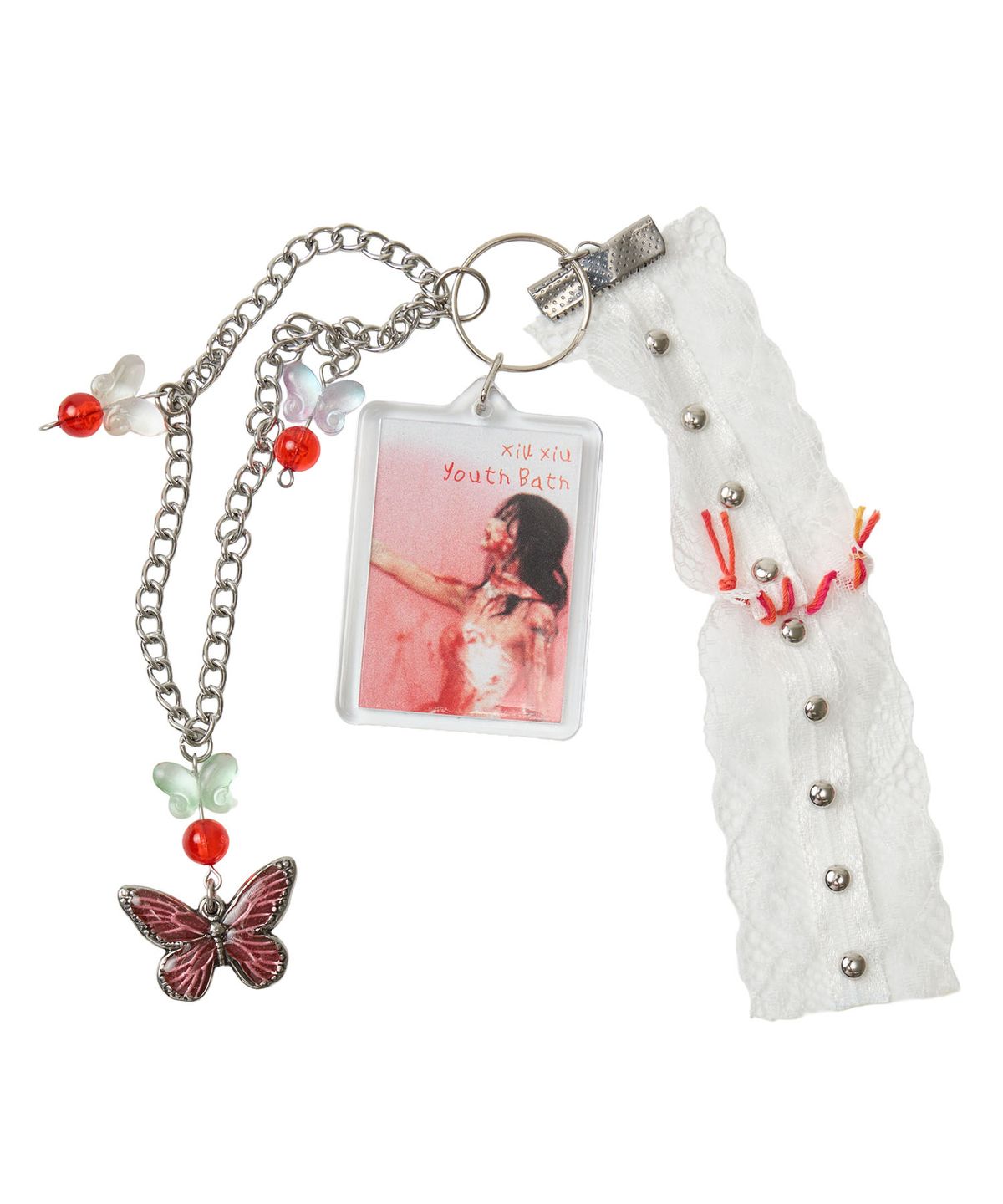 유쓰배쓰(YOUTHBATH) YB x xiuxiu Love-Hate Keychain