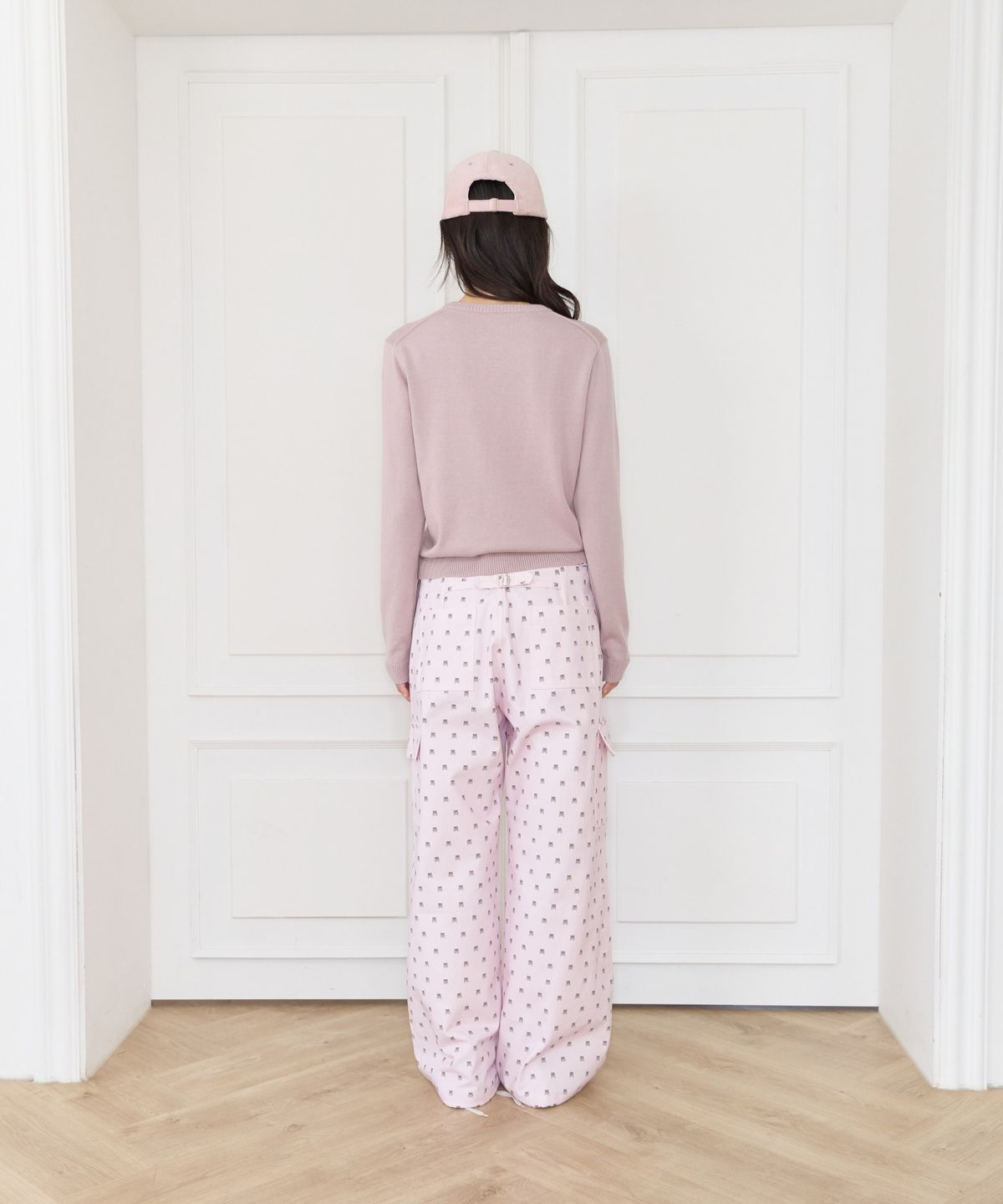 샤키리(SHAKIRI) 키리 스컬 카고 팬츠 (핑크)