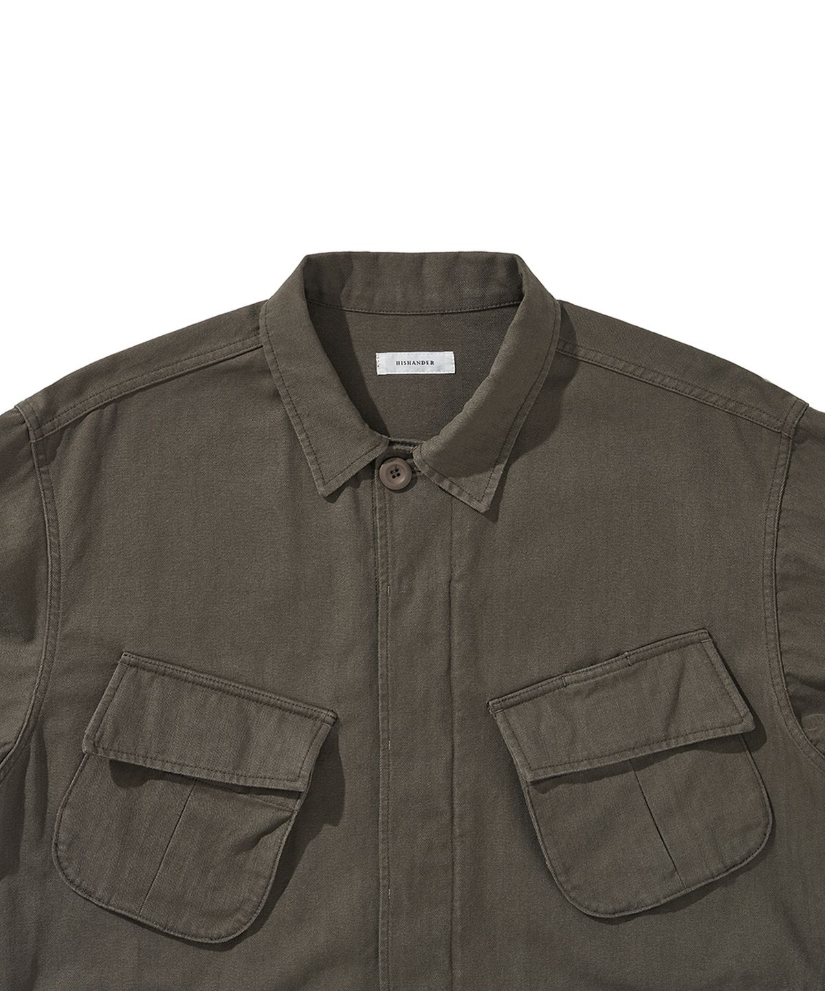 히즈핸더(HISHANDER) JUNGLE FATIGUE JACKET MUD OLIVE