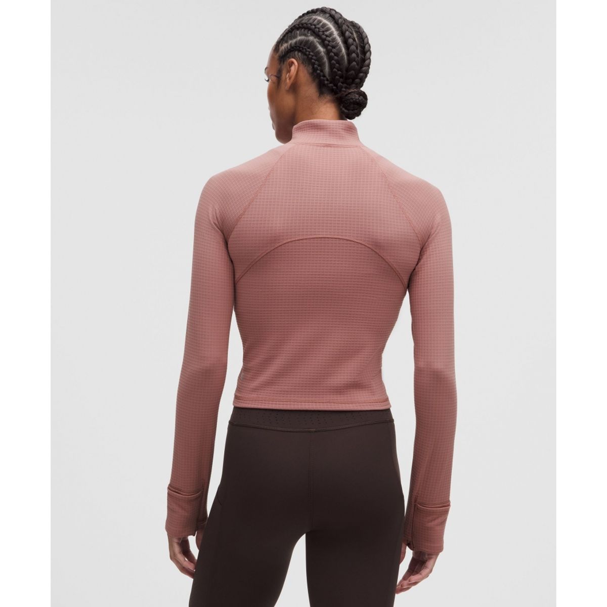 룰루레몬(LULULEMON) 잇츠 Rulu 크롭 하프집 *와플  TOPK