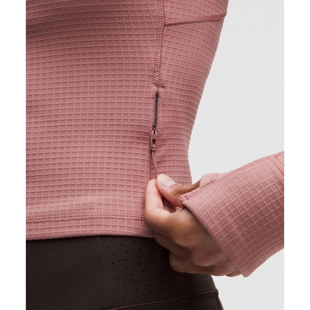 룰루레몬(LULULEMON) 잇츠 Rulu 크롭 하프집 *와플  TOPK