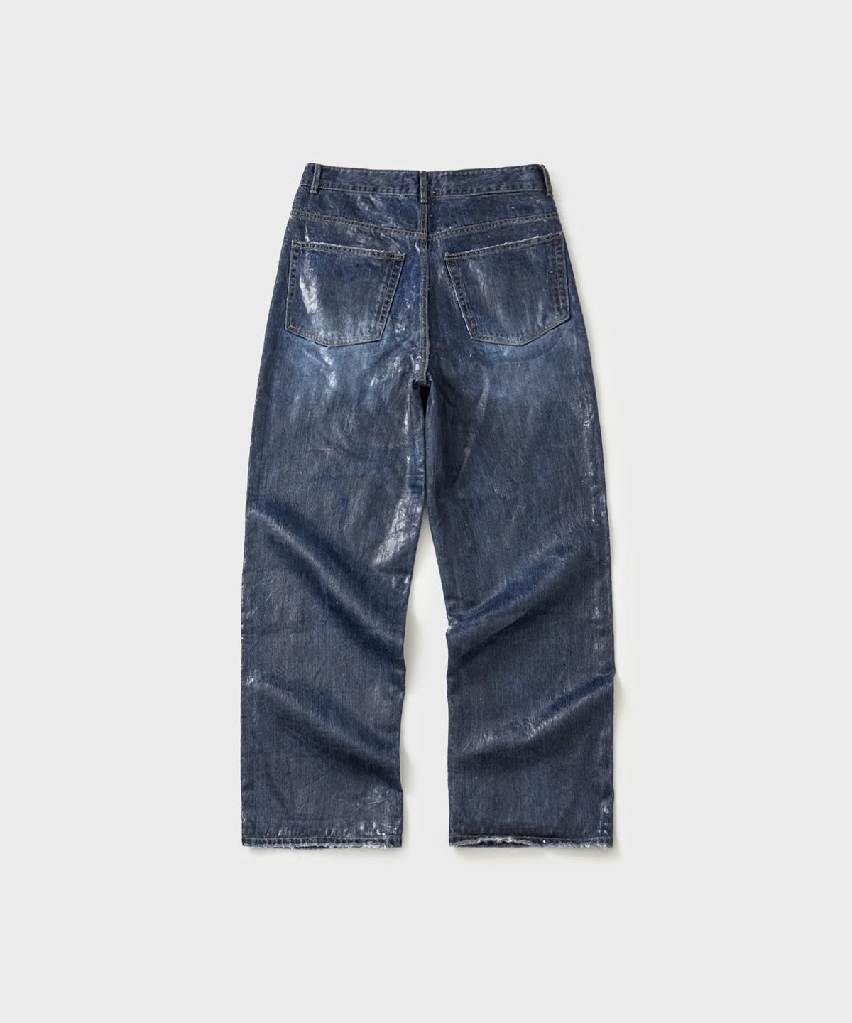 카이소(KYSO) [Trend Space x KYSO] Loose Fit Coated Denim Blue