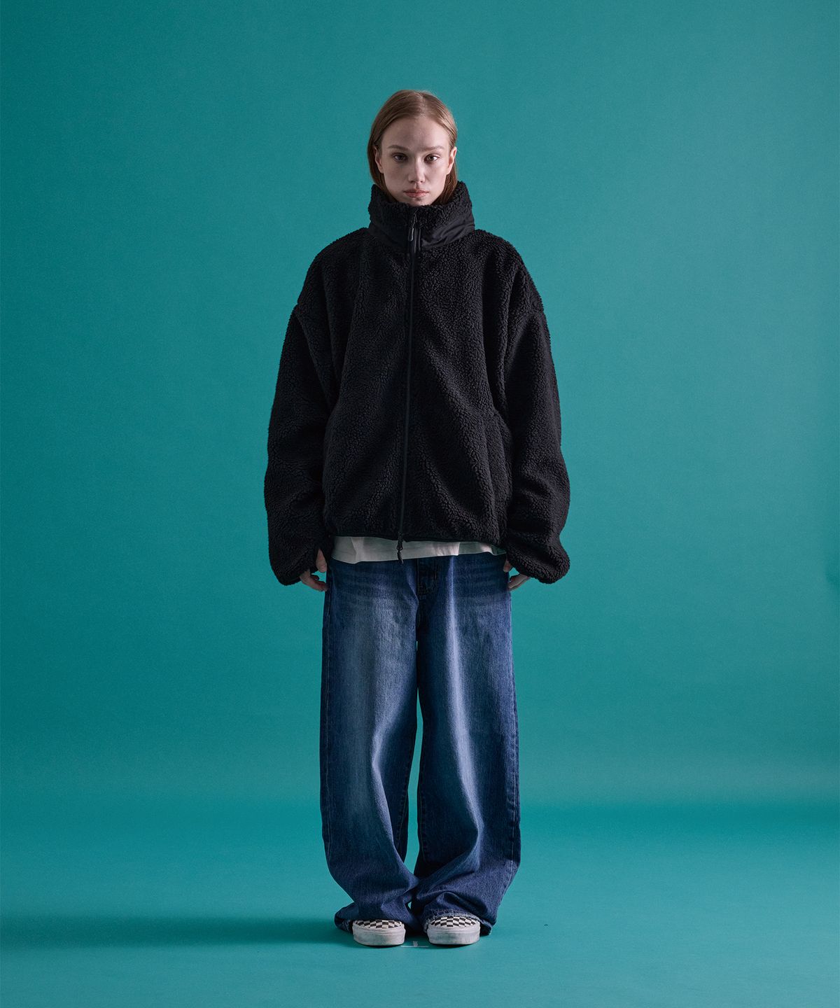 카이소(KYSO) [Trend Space x KYSO] Bone Fleece Jacket Black