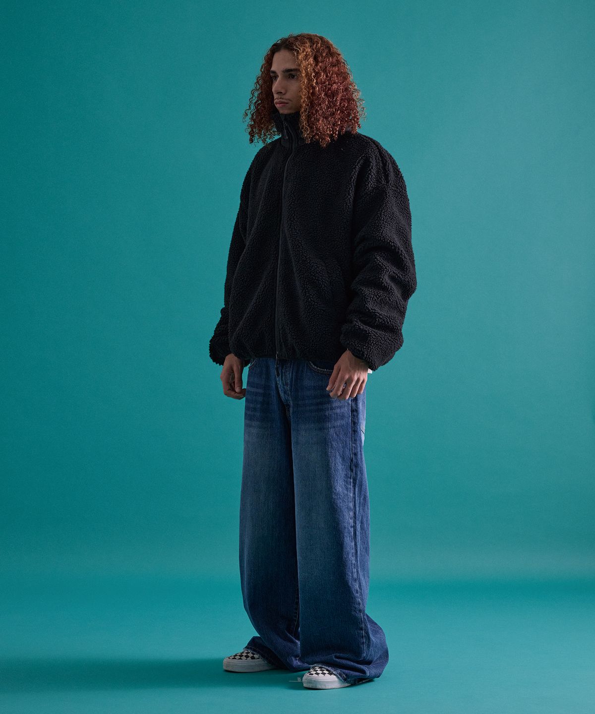 카이소(KYSO) [Trend Space x KYSO] Bone Fleece Jacket Black