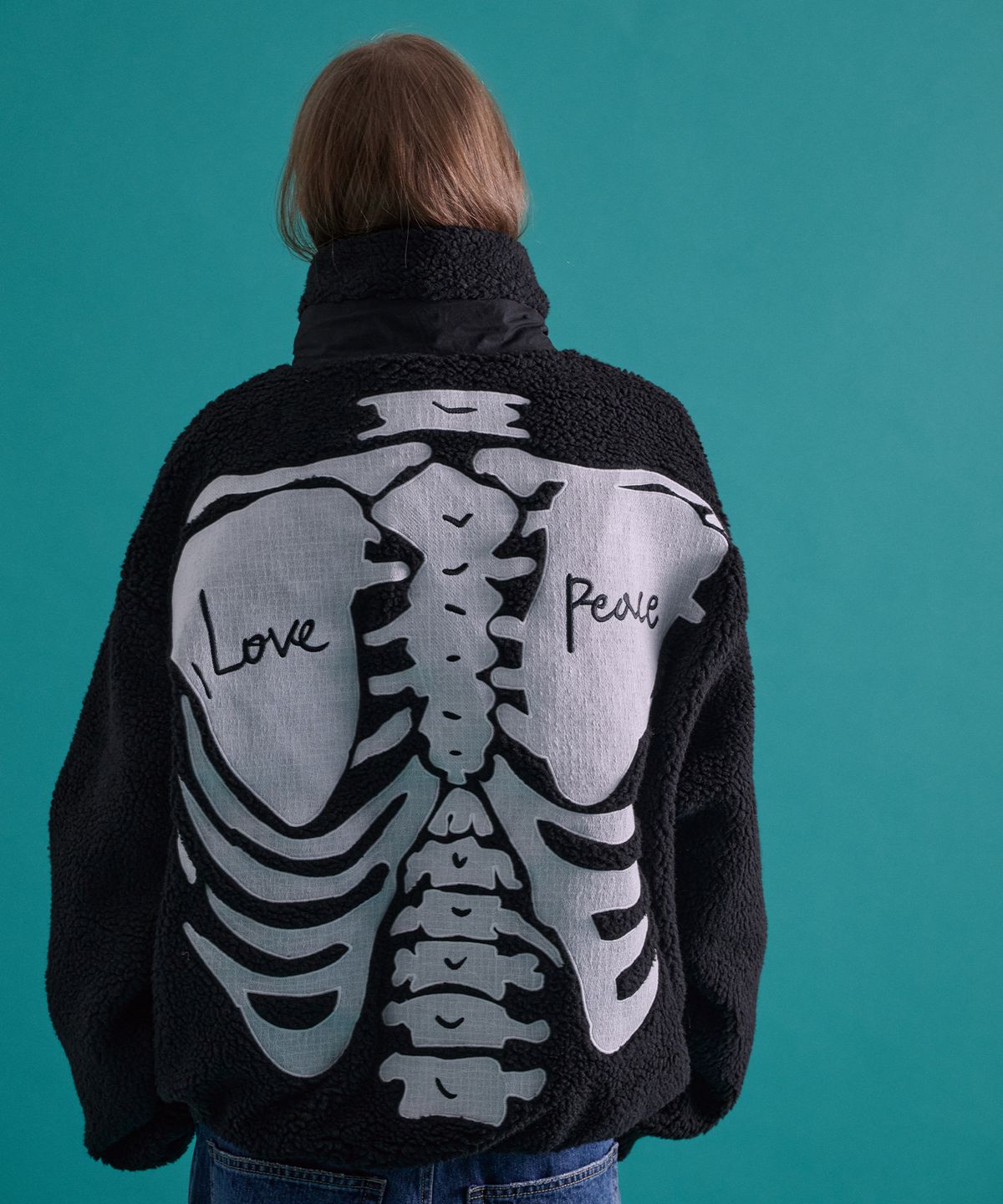카이소(KYSO) [Trend Space x KYSO] Bone Fleece Jacket Black