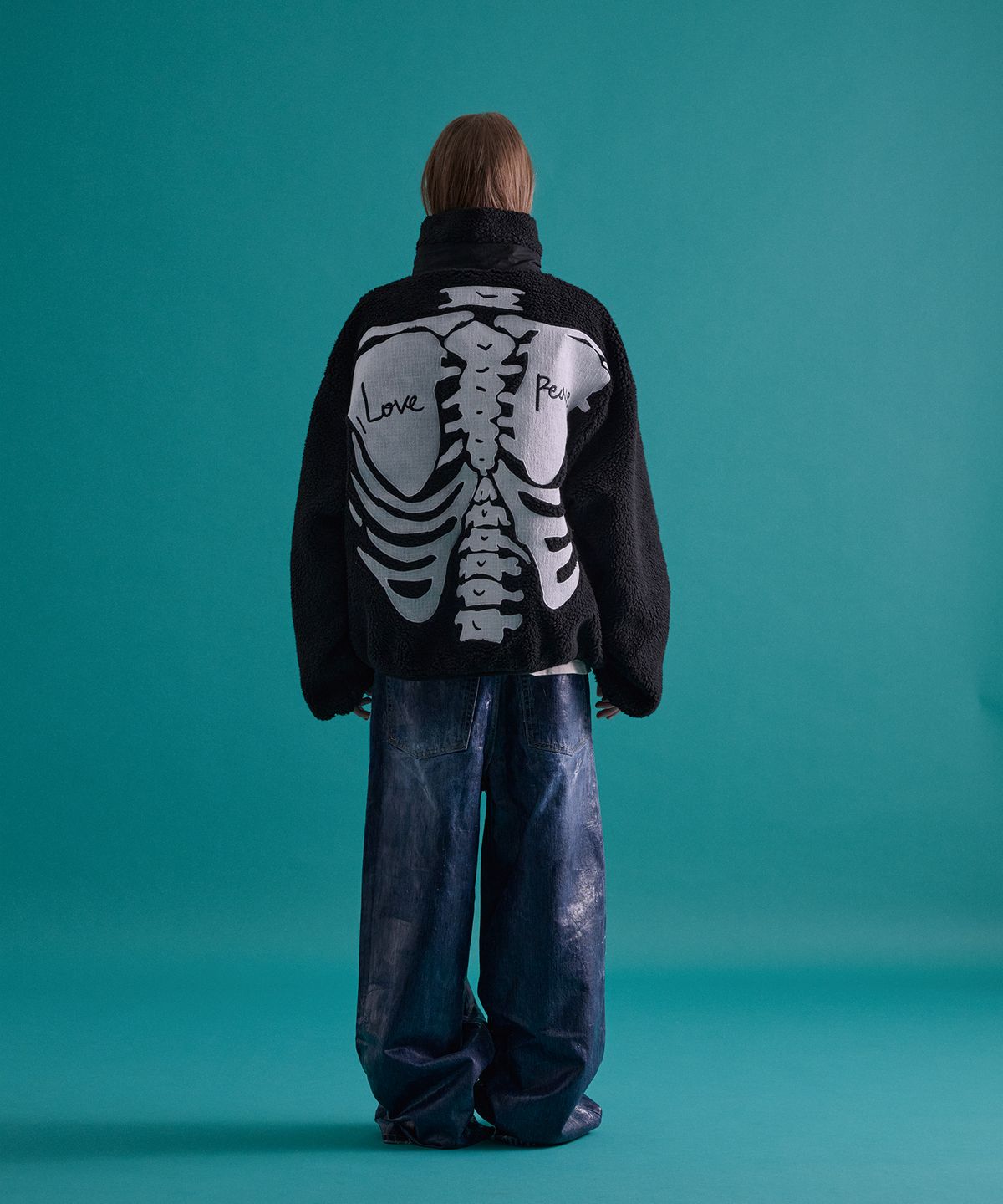카이소(KYSO) [Trend Space x KYSO] Bone Fleece Jacket Black
