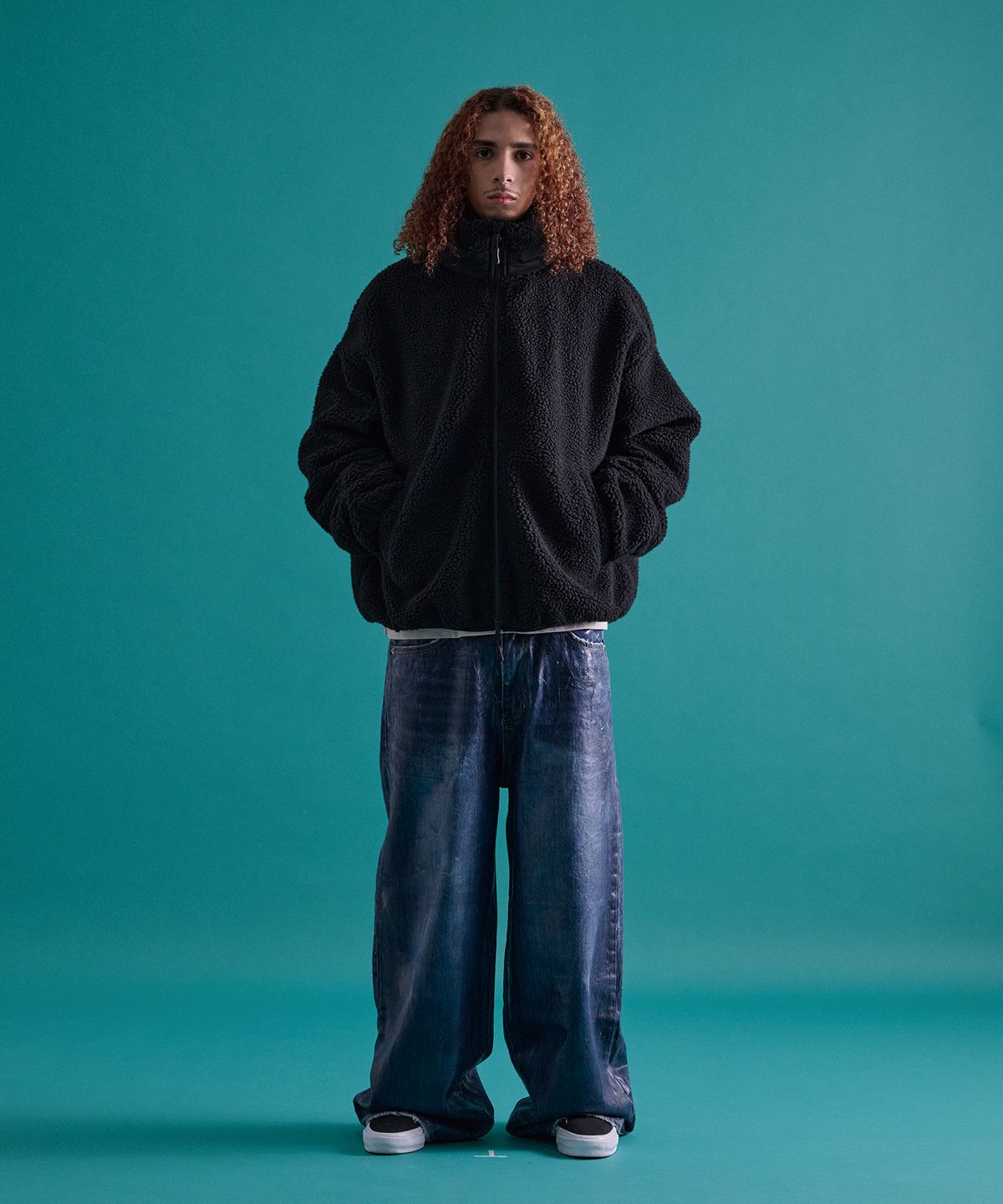 카이소(KYSO) [Trend Space x KYSO] Bone Fleece Jacket Black