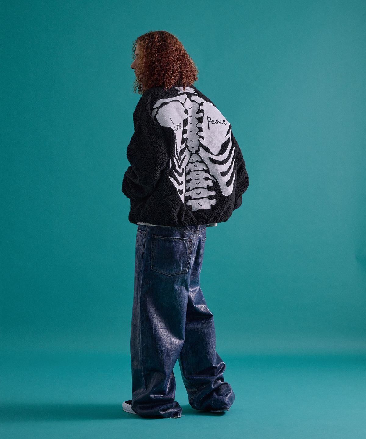 카이소(KYSO) [Trend Space x KYSO] Bone Fleece Jacket Black