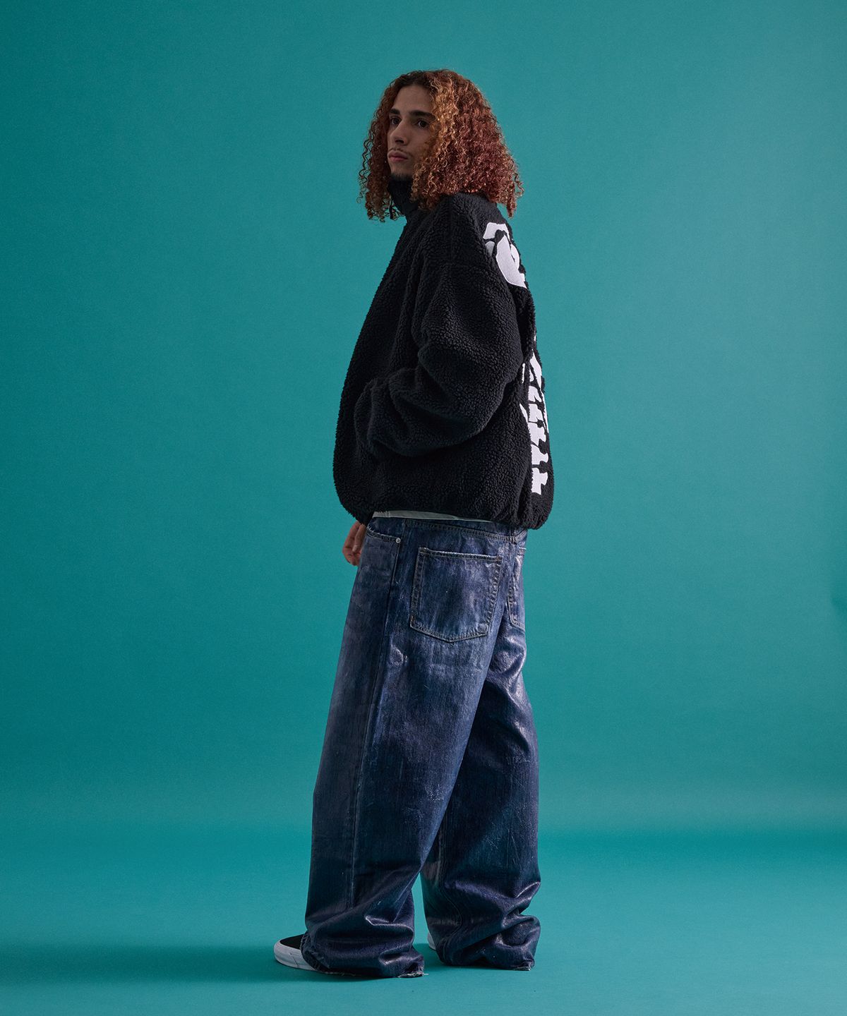 카이소(KYSO) [Trend Space x KYSO] Bone Fleece Jacket Black