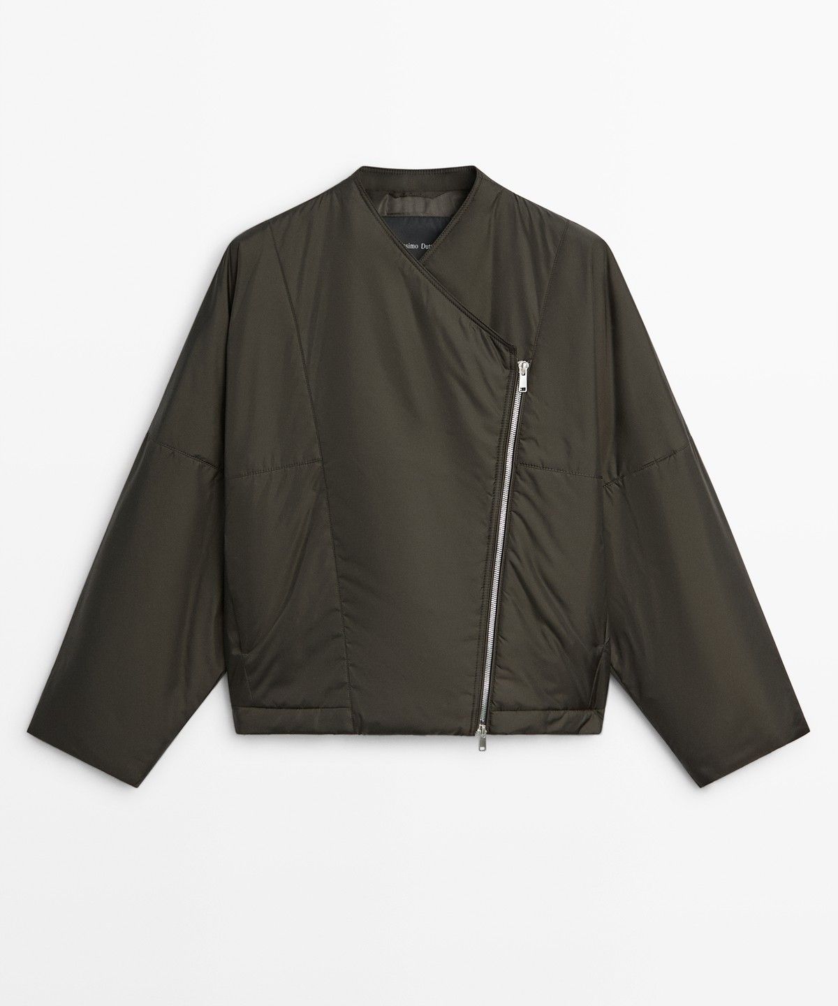 마시모두띠(MASSIMO DUTTI) 스웨이드 라이트 퀼팅 봄버 자켓