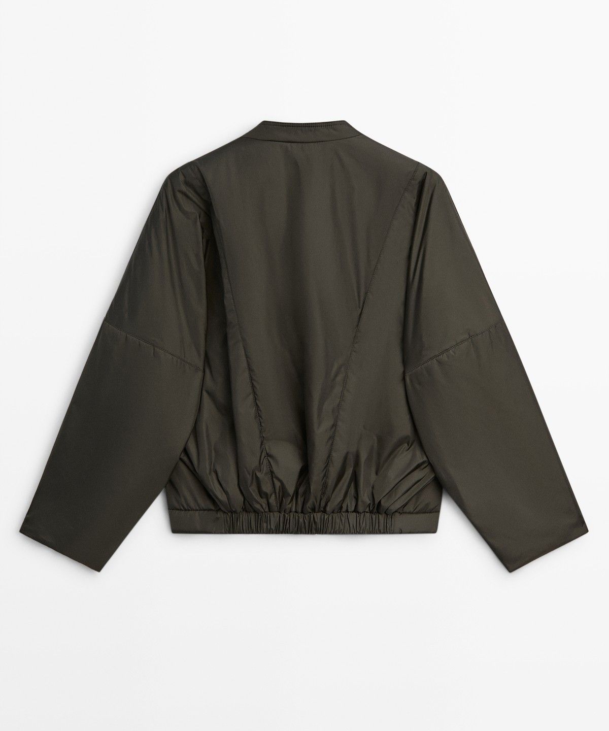마시모두띠(MASSIMO DUTTI) 스웨이드 라이트 퀼팅 봄버 자켓