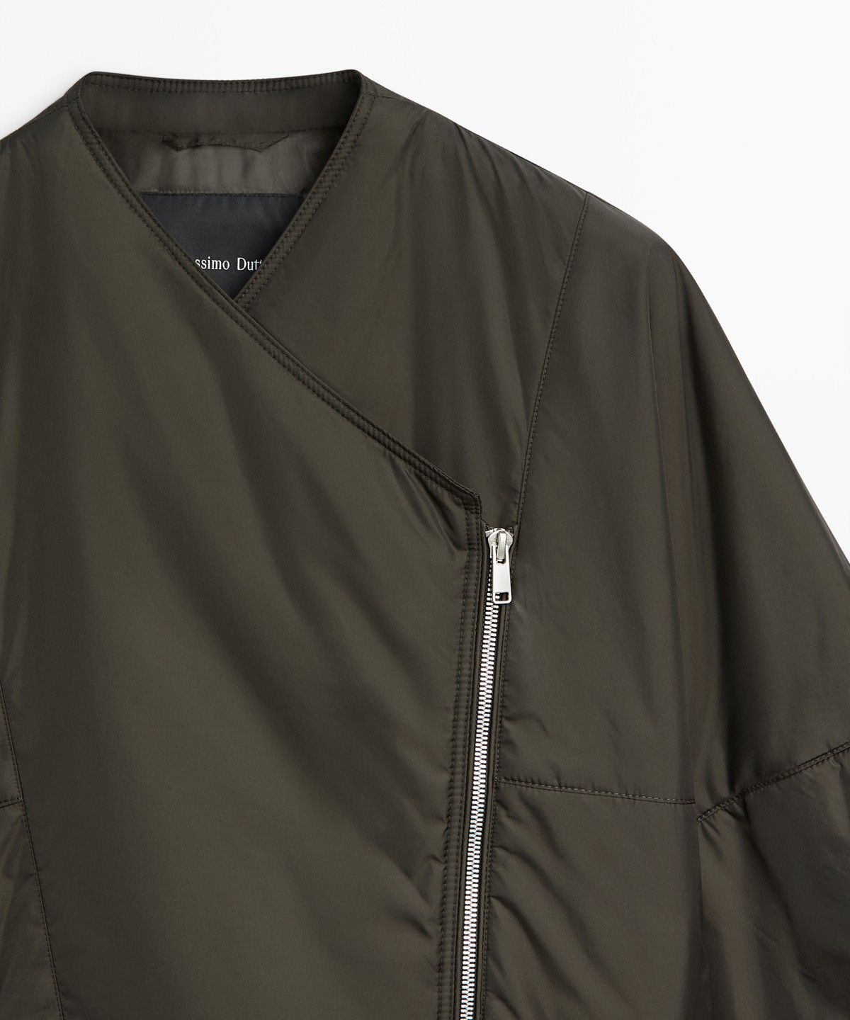 마시모두띠(MASSIMO DUTTI) 스웨이드 라이트 퀼팅 봄버 자켓