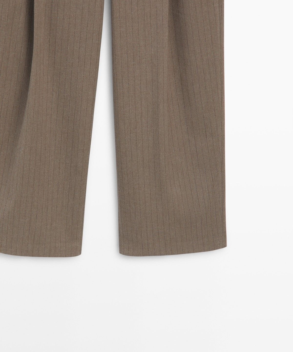 마시모두띠(MASSIMO DUTTI) 와이드 레그 핀스트라이프 팬츠