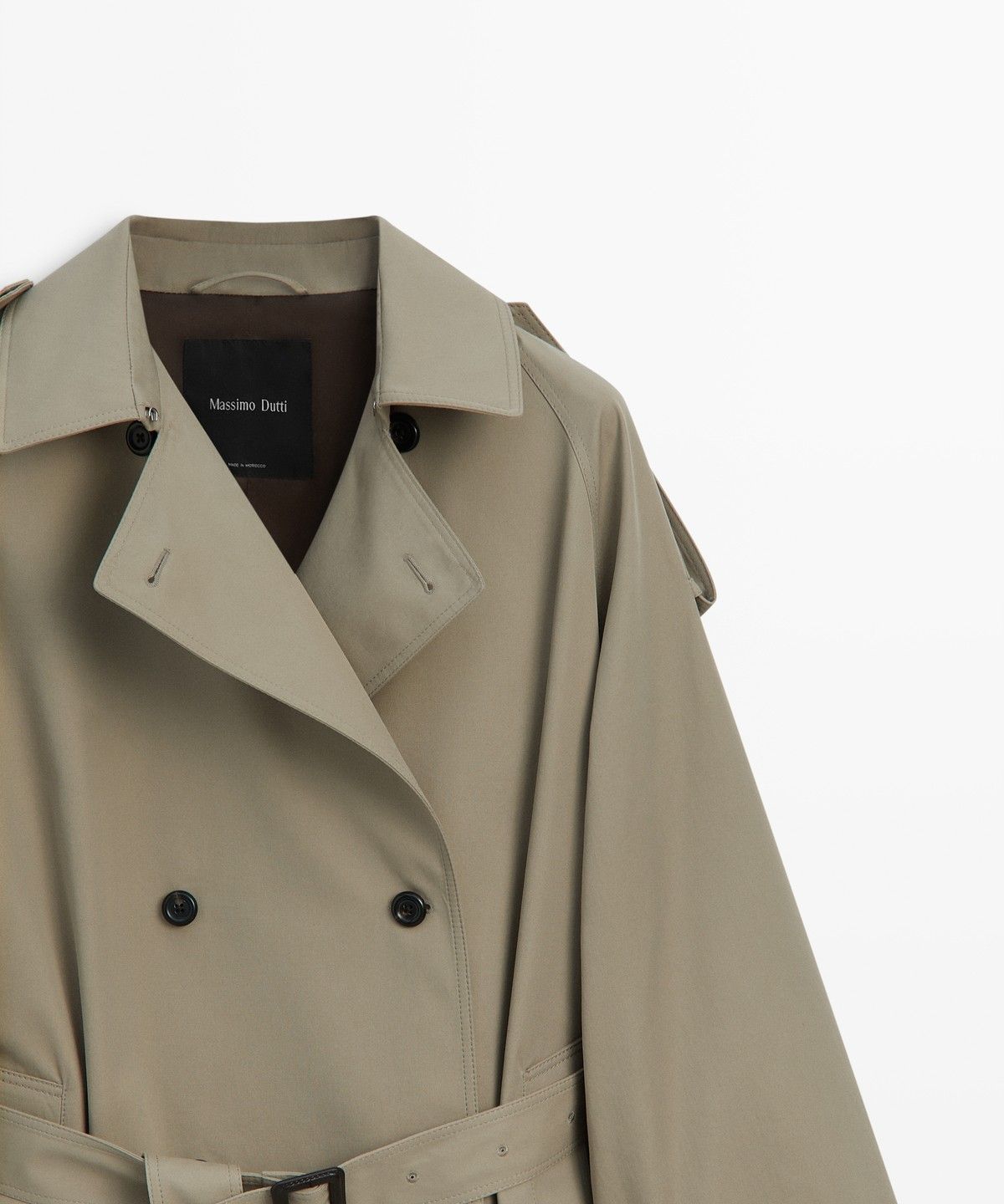마시모두띠(MASSIMO DUTTI) 더블 브레스티드 트렌치코트