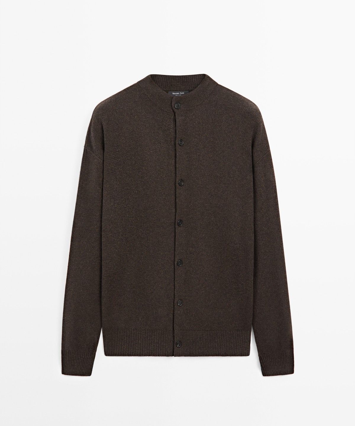마시모두띠(MASSIMO DUTTI) 버튼 디테일 퍼킨스 칼라 가디건